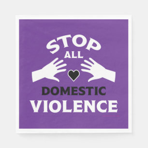 Stop Domestic Violence Napkins