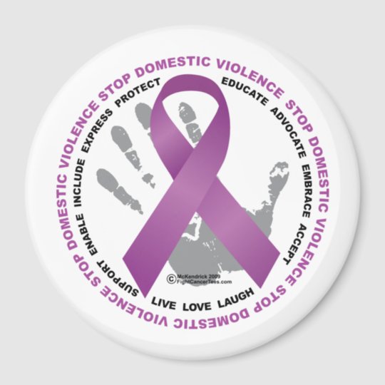 Stop Domestic Violence Ribbon Magnet | Zazzle.com