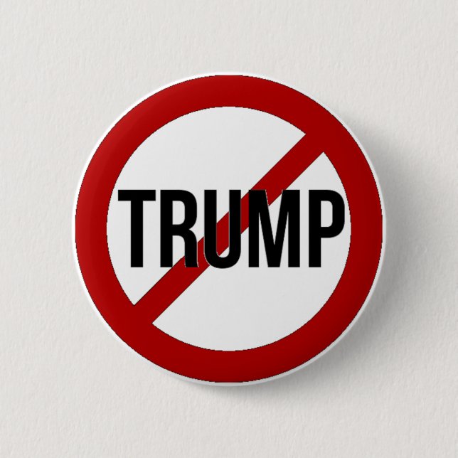 Stop Donald Trump Anti-Trump Pinback Button (Front)