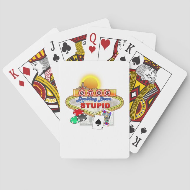 Stop Doubling Down on Stupid Playing Cards (Back)