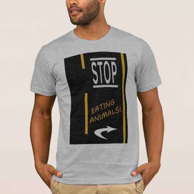 Stop Eating Animals Vegan T-Shirt (Front)