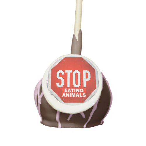 Stop Eating Animals Vegetarian Vegan Cake Pops