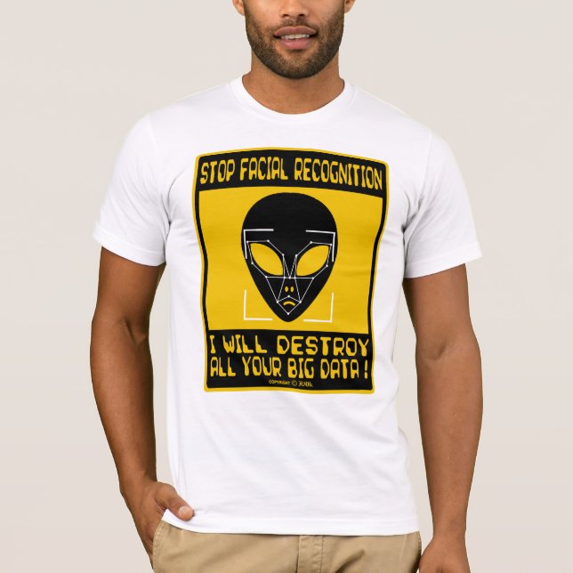 Stop facial recognition T-Shirt (Front)