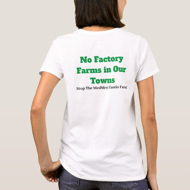 Stop Factory Farming T-Shirt (Back)