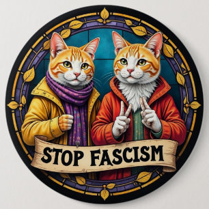 Stop Fascism In America Political Button