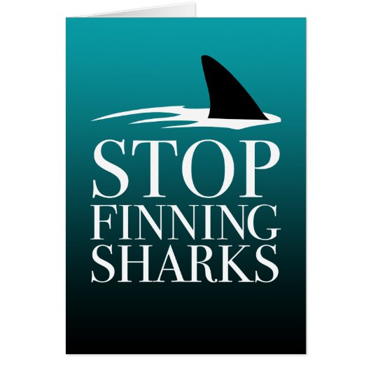STOP FINNING SHARKS CARDS (Front)