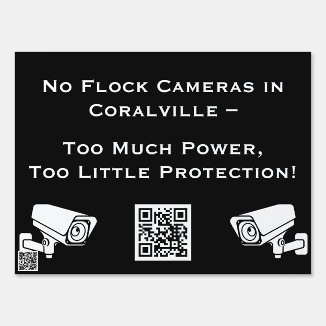 Stop Flocking Yard Sign (Front)