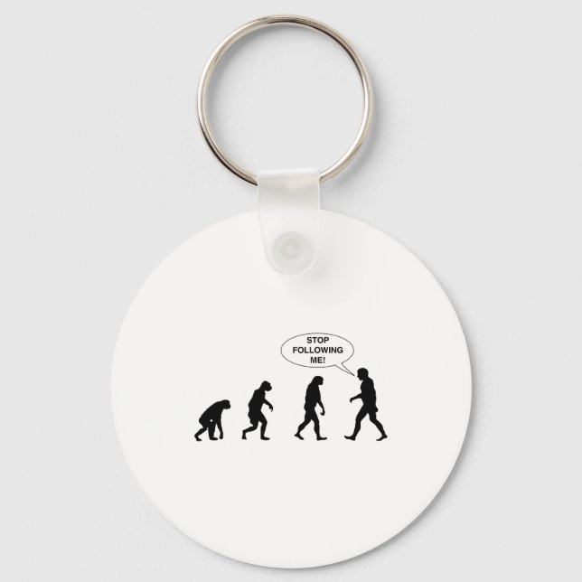 Stop Following Me Keychain (Front)
