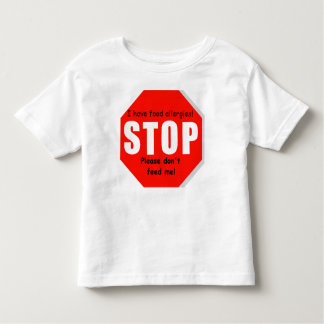 Stop Food Allergies Toddler Tshirt