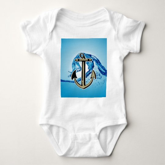 Stop for further success Anchor sailing Baby Bodysuit