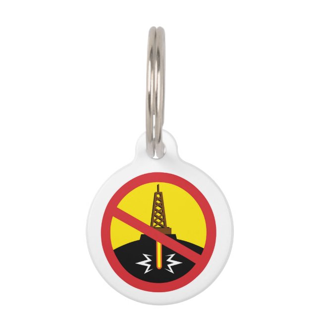 Stop Fracking Pet ID Tag (Front)