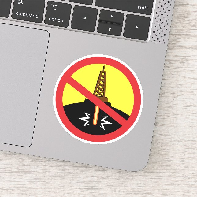 Stop Fracking Sticker (Detail)
