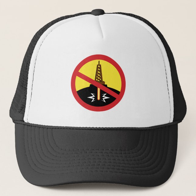 Stop Fracking Trucker Hat (Front)