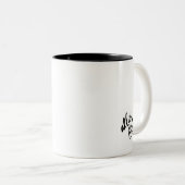 Stop Freaking Out Two-Tone Coffee Mug (Front Right)