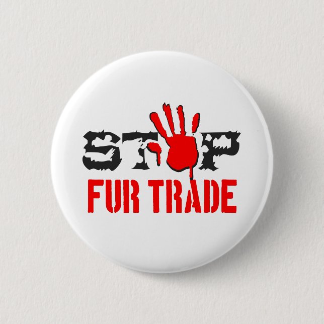 Stop Fur Trade Button (Front)