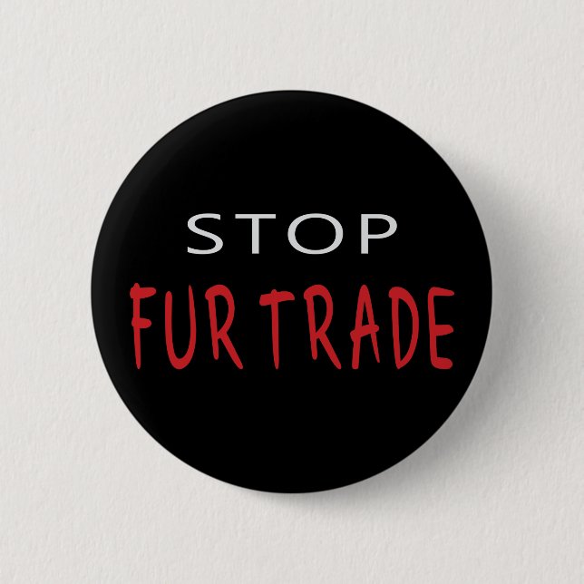 Stop Fur Trade Button (Front)