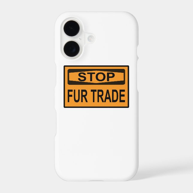 Stop Fur Trade Sign orange Samsung Galaxy Case (Back)