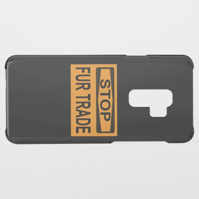 Stop Fur Trade Sign orange Uncommon Samsung Galaxy Case (Back (Horizontal))