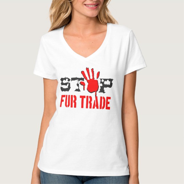 Stop Fur Trade T-Shirt (Front)