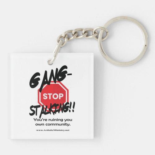 stop gang_stalking key ring