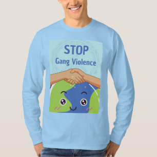 Stop Gang Violence Handshake for Peace T-Shirt
