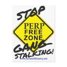 stop gangstalking postcard