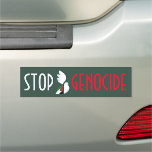 Stop Genocide – Free Palestine Car Magnet