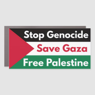 Stop Genocide Free Palestine Car Magnet