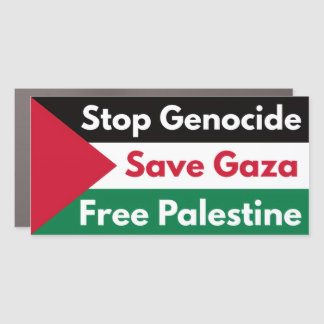 Stop Genocide Free Palestine Car Magnet
