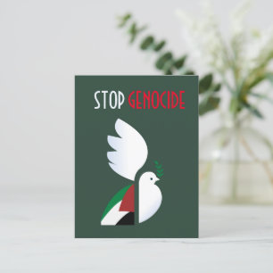 Stop Genocide – Free Palestine Postcard Human