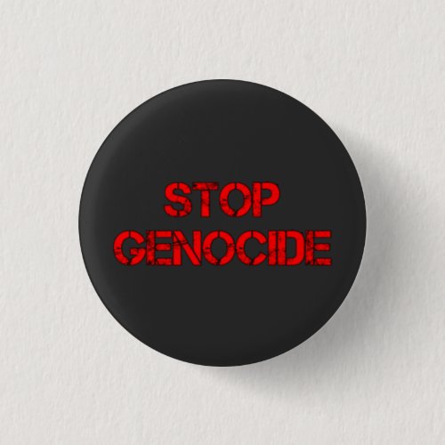 STOP Genocide  Say No to Genocide  Genocide Button