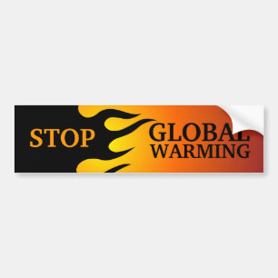 "Stop Global Warming" bumper sticker