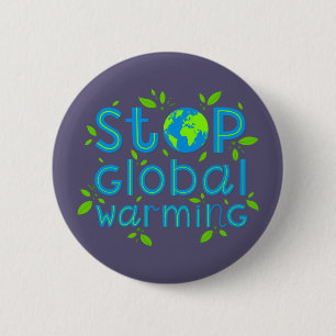Stop Global Warming Button
