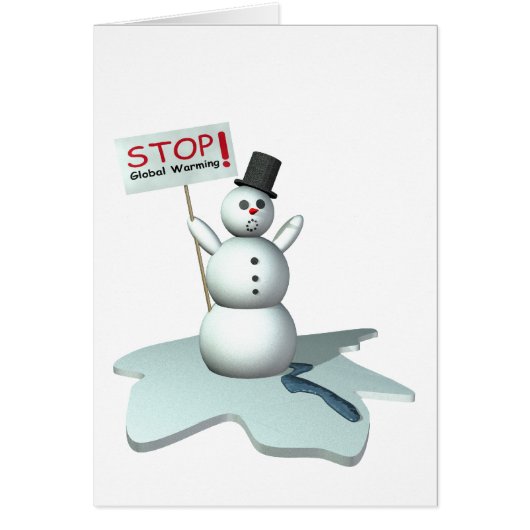 stop global warming cards (Front)