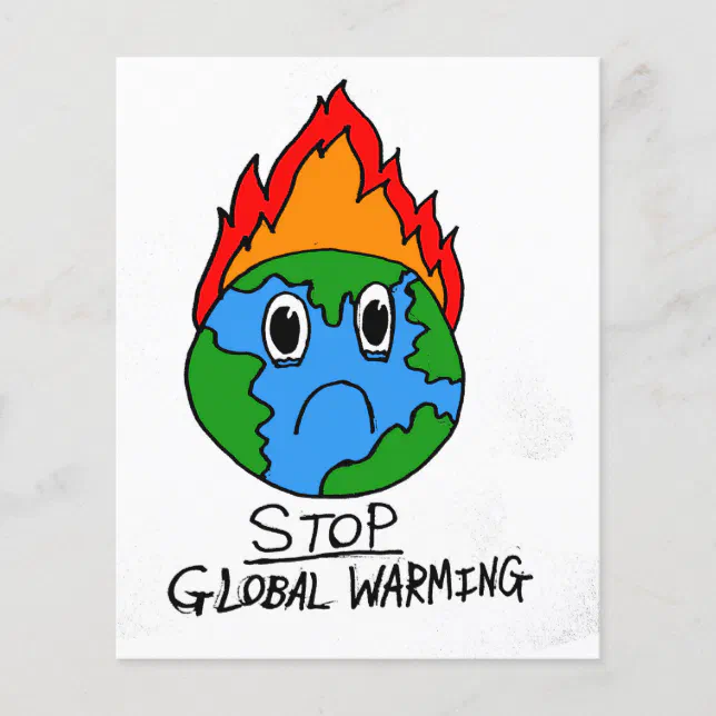Stop Global Warming Flyer | Zazzle