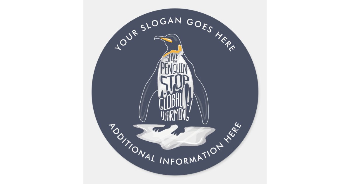 Stop Global Warming Save the Sea Animals Earth Day Classic Round ...