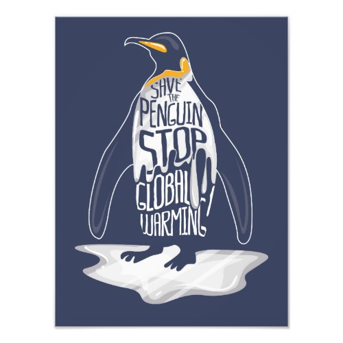 Stop Global Warming Save the Sea Animals Photo Print