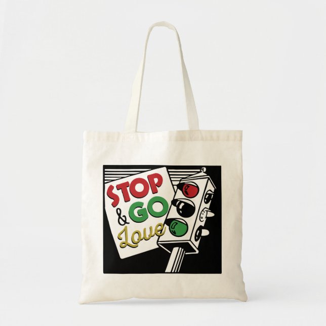 Stop & Go Love Tote Bag (Front)