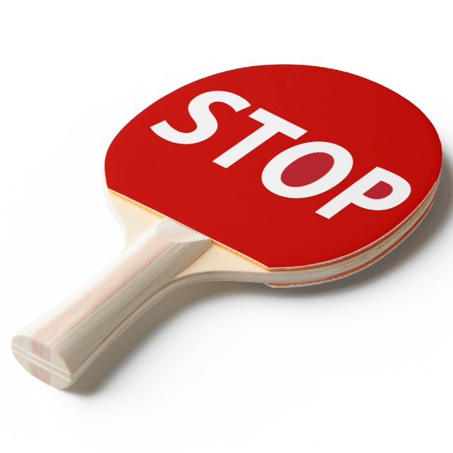 Stop Go Ping Pong Paddle