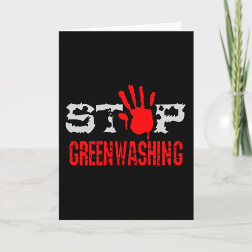 Stop Greenwashing Card
