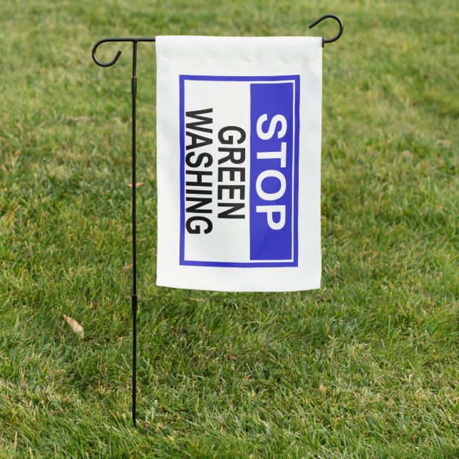 Stop Greenwashing Sign (In SItu)