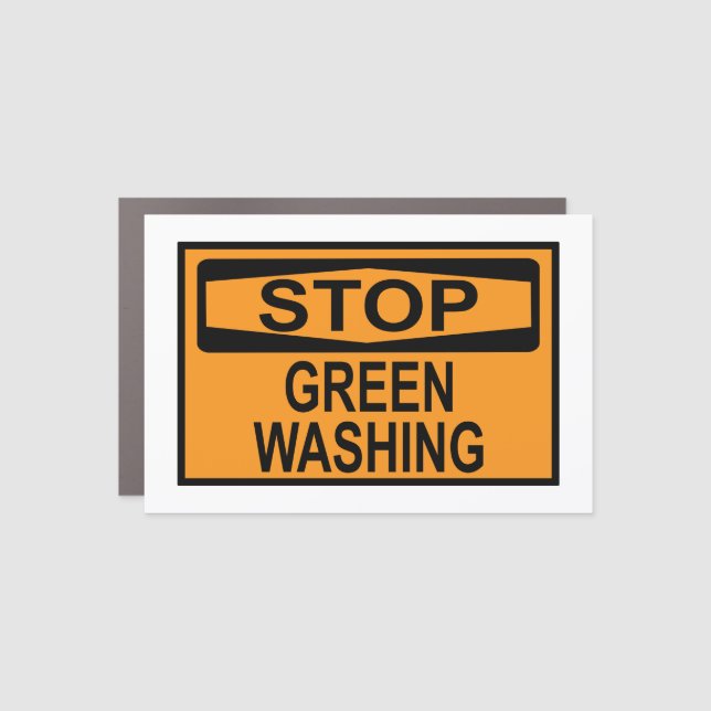 Stop Greenwashing Sign (Front)