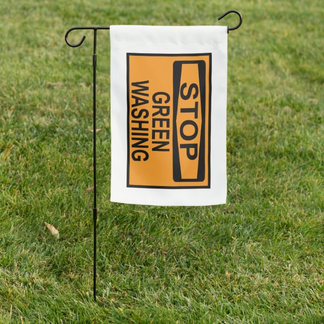Stop Greenwashing Sign (In SItu)