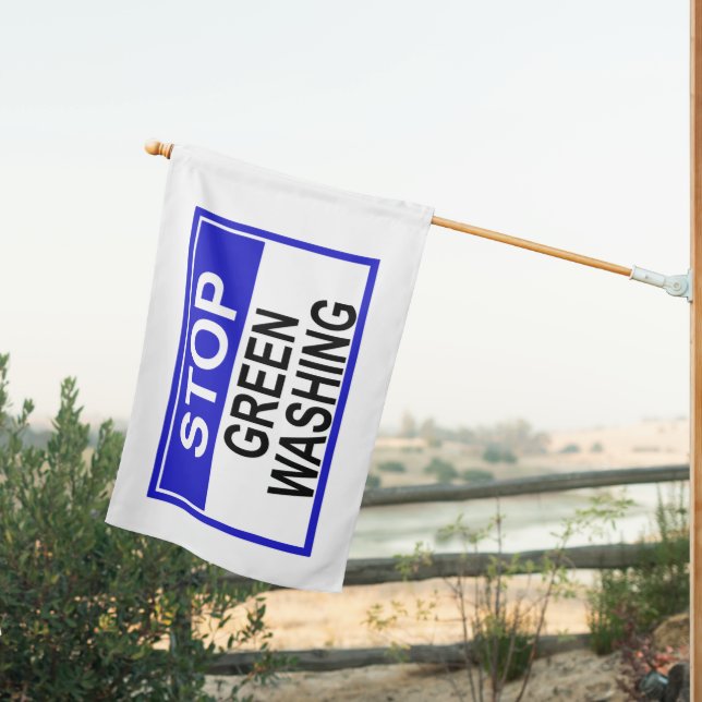 Stop Greenwashing Sign (Insitu (Back))