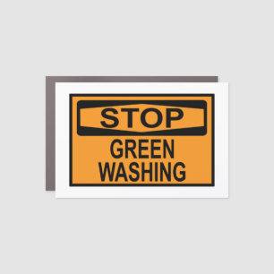 Stop Greenwashing Sign