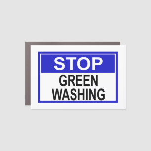 Stop Greenwashing Sign