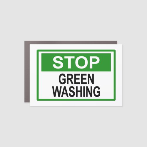 Stop Greenwashing Sign