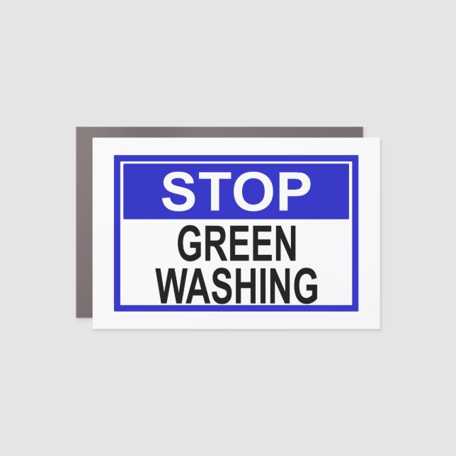 Stop Greenwashing Sign (Front)