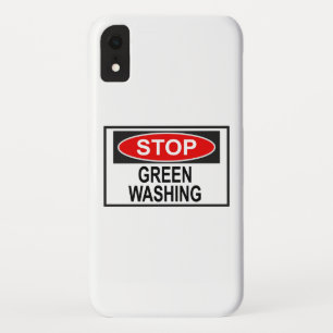 Stop Greenwashing Sign (1) iPhone XR Case