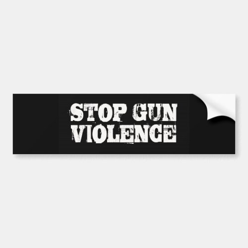 Stop Gun Violence Bumper Sticker
